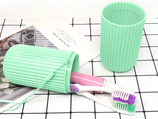 Étui de voyage pour brosse à dents et dentifrice