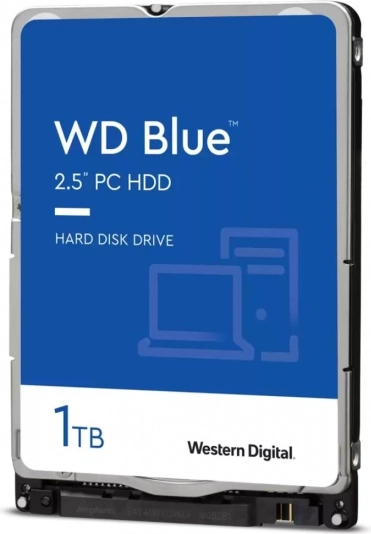WD Blue Hard Drive 1 TB 2.5" SATA III 5400 RPM 128 MB Cache