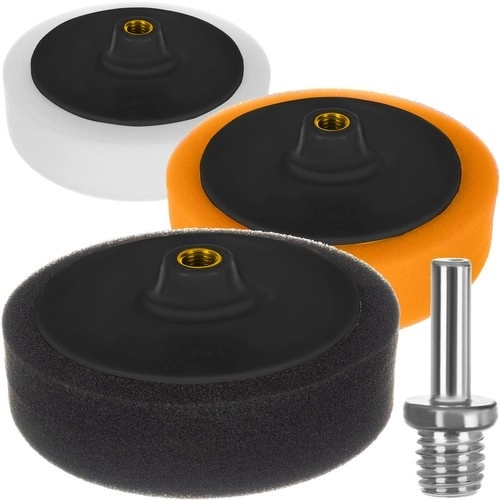 Satz Polierpads aus Schaumstoff 145 mm (3 Stk.) mit XTROBB-Adapter