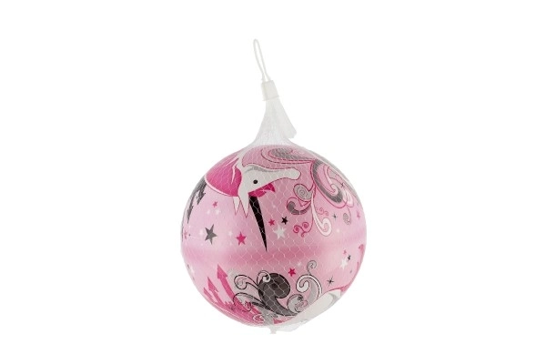 Uppompbare eenhoorn vinyl bal diameter 22cm in net