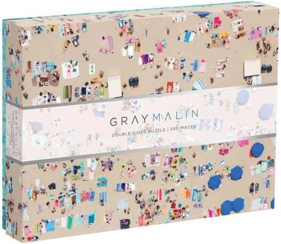 dubbelzijdige puzzel gray malin strand 500 stukjes