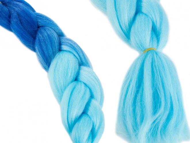 Synthetisch haar voor ombre blauwe vlechten