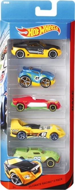 Hot Wheels collectie van vijf speelgoedauto's