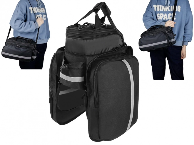 Large Bike Rack Bag with 3 Compartments