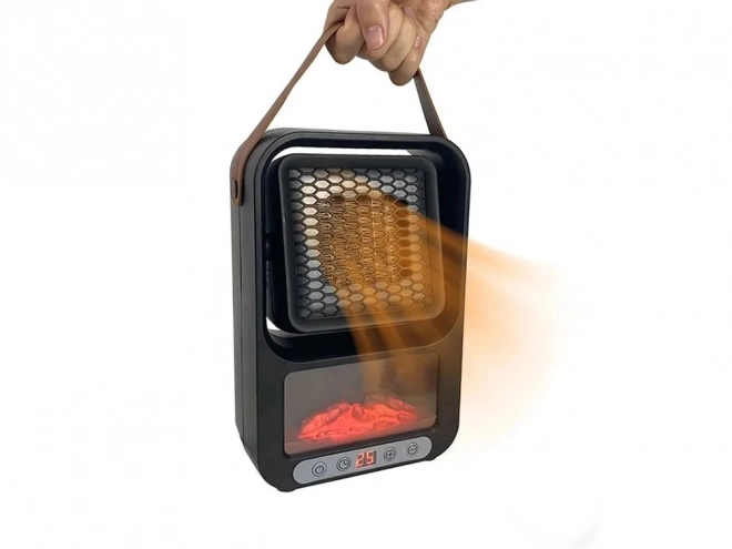 Electric Heater with Thermostat and Fireplace Display