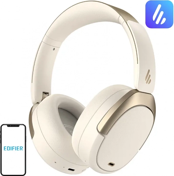 Edifier WH950NB wireless headphones with ANC – beige