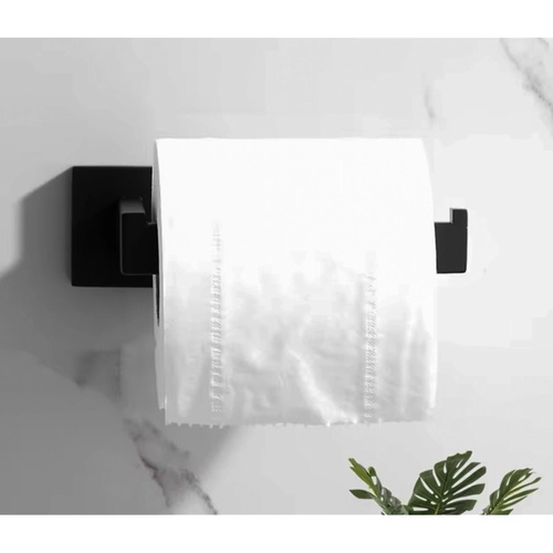 zwarte loft toiletpapierhouder voor aan de muur