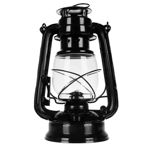 zwarte olielamp 24cm