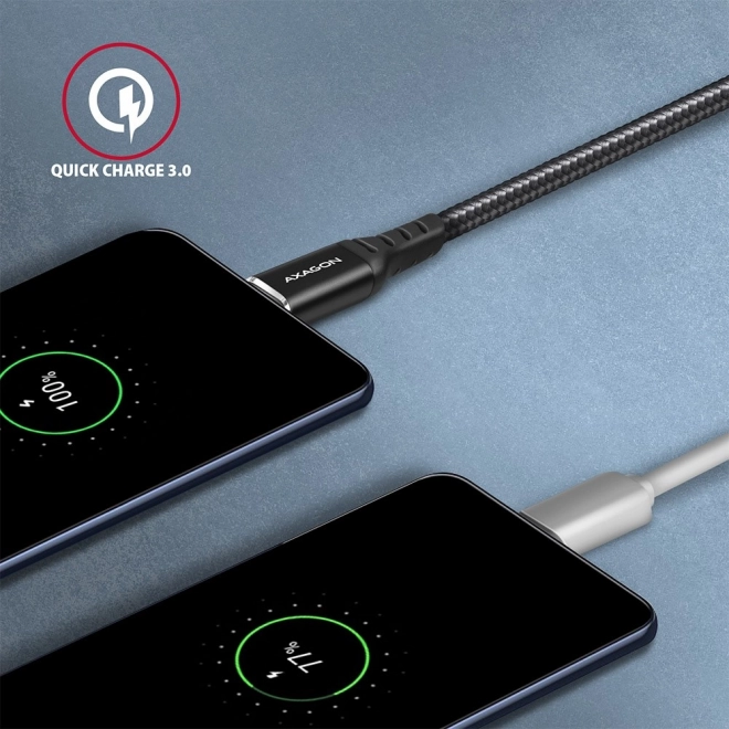 Câble USB Axagon USB-C vers USB-A, 1m, noir