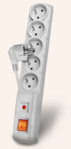 Verlengkabel Acar F5 5M grijs