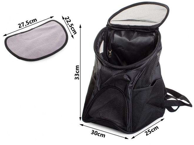 Sac à dos pour animaux avec système de ventilation