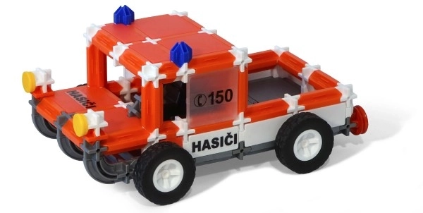 Bouwpakket SEVA VERVOER Brandweer plastic 545 onderdelen in doos 35x33x5cm