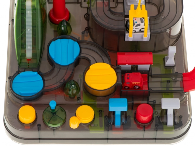Circuit automobile multifonction avec hélicoptère