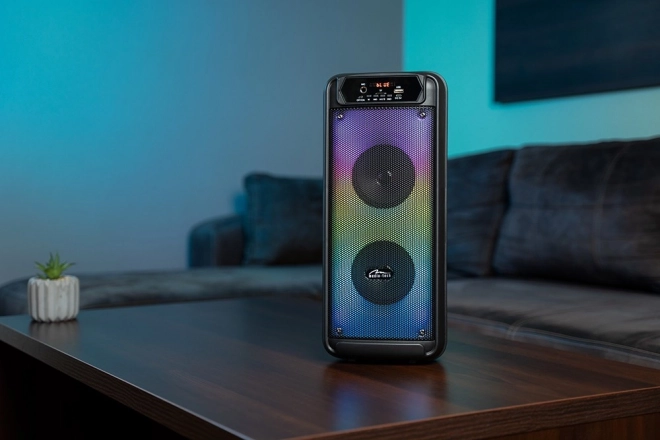 Flamebox Bluetooth Lautsprecher mit RGB-Beleuchtung