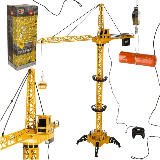 Remote Controlled Construction Crane with 4CH Hook 128cm