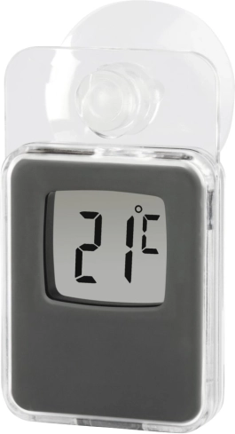 Digitale raamthermometer In/Out grijs