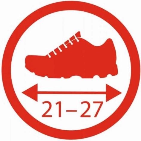 Einfache Einstellung für Größen 21–27