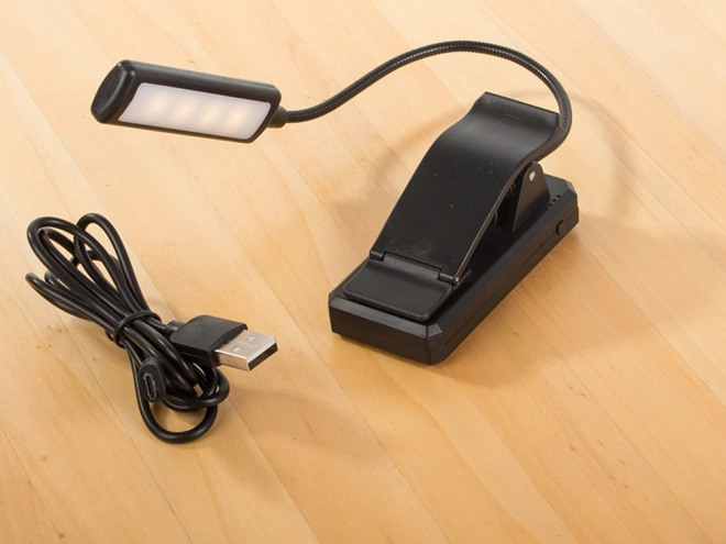 Lampe de lecture LED avec pince