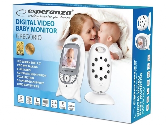 Elektronische babyfoon Esperanza Jacob met LCD-scherm