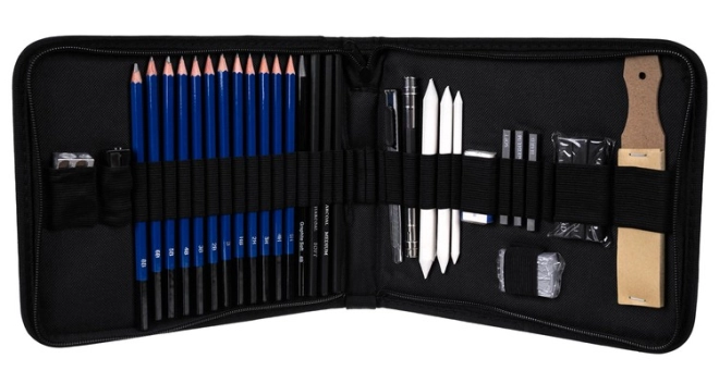 Crayons polyvalents et graphite pour précision et ombrage