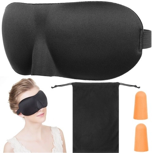 Reismasker voor slapen + oordopjes