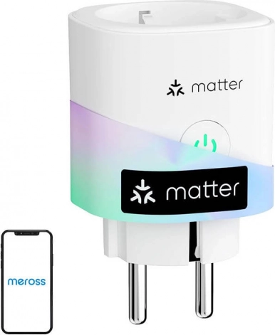 Slimme stekker met verbruiksmeting MEROSS (Matter)