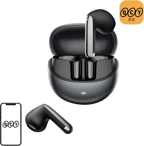 Écouteurs sans fil QCY AilyBuds Pro+ HT10 Pro avec ANC, noir