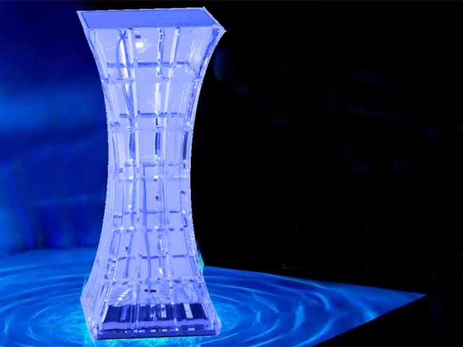 Crystal RGB LED Night Lamp with Remote Control