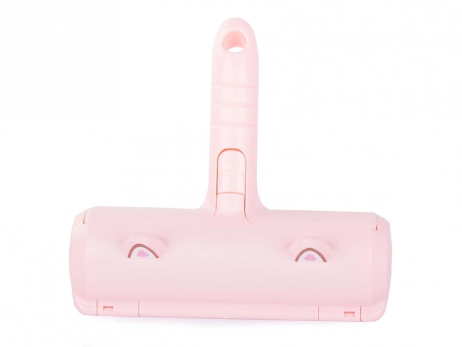 Roze roller voor het verwijderen van haren