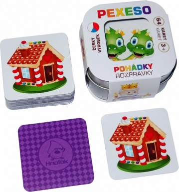 Memoryspel Sprookjes in een blikken doosje (64 kaarten)