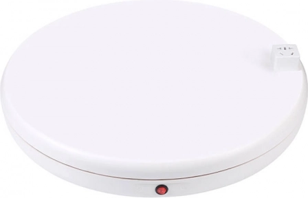 Support photographique rotatif PULUZ avec prise d’alimentation 45 cm – blanc