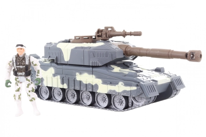 Militaire set met batterij aangedreven tank