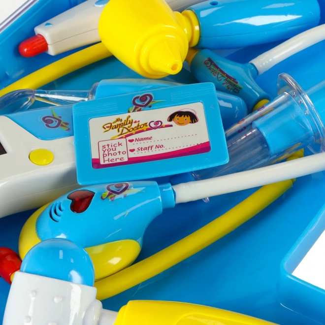 Kinder doktersset in koffer - blauw