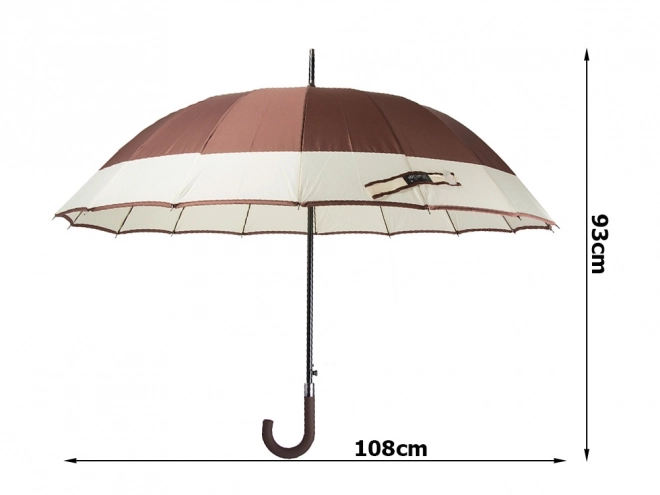 Parapluie XXL élégant et robuste avec poignée antidérapante