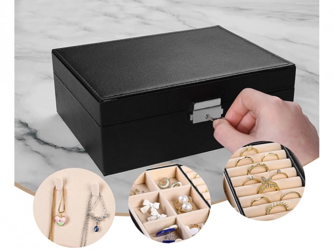 Organizer kist sieradendoos elegante doos voor sleutels