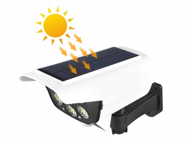 Zonne-energie licht met bewegingssensor en camera-attractie