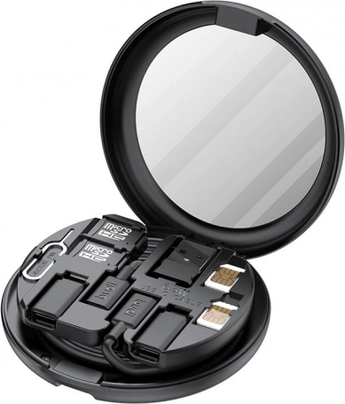 12-in-1 organizer voor SIM, microSD en accessoires