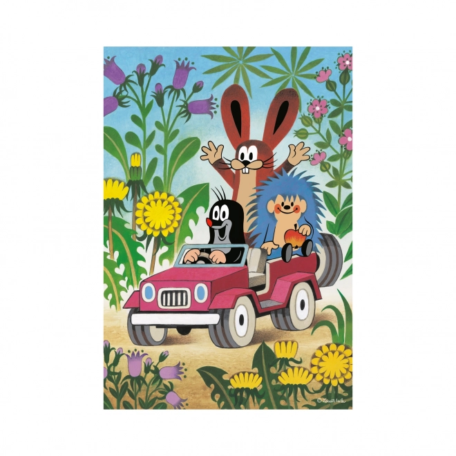 Puzzle 2v1 Krtek se réjouit - 2 x 48 pièces