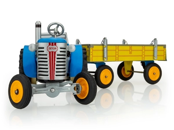 Tractor Zetor met Blauwe Aanhanger