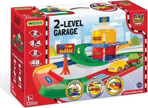 2 voertuigen, aanhanger en 96 stickers