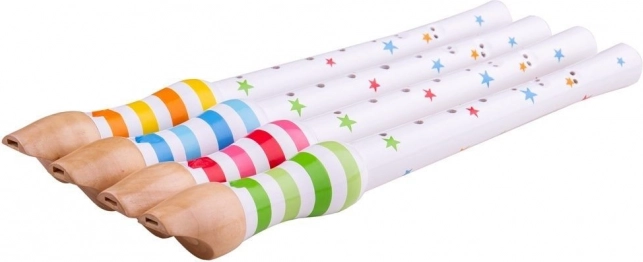 Wooden Flute for Children Green - Bigjigs Toys