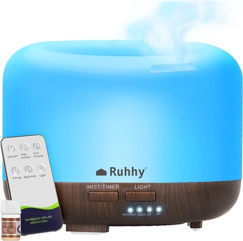 RUHHY LED Aroma Diffuser and Air Humidifier with Remote Control 300 ml