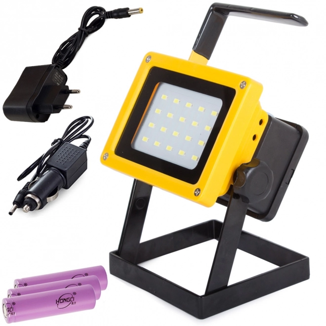 Draagbare oplaadbare LED-lamp met halogeen 100W