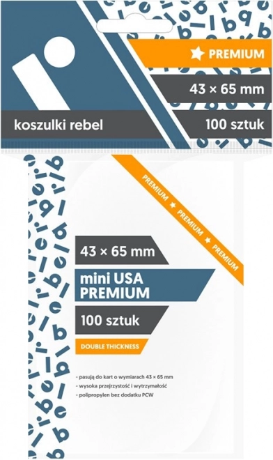 Kaartomslagen Mini USA Premium 43x65 mm 100 stuks