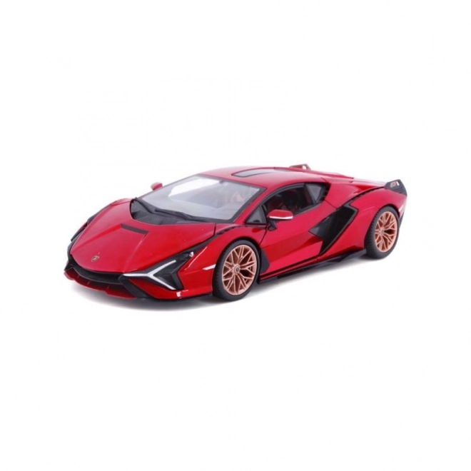 Model auto Lamborghini Sián FKP 37 1:24 rood