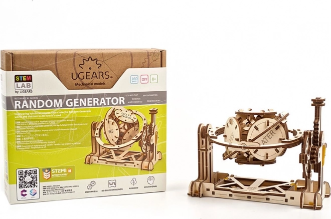 Ugears Wooden 3D Mechanical Puzzle Random Generator