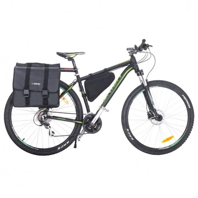 Tweedelige fietstas voor bagagedrager