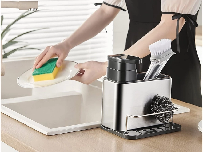 Kitchen Sink Soap Dispenser Organizer