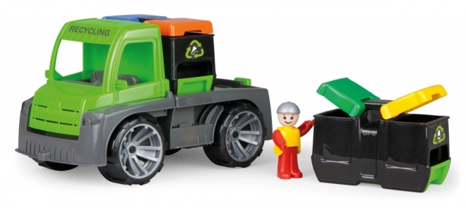 Auto Truxx auto met containers en figuur van plastic 28cm in doos 39x16x22cm 24m+