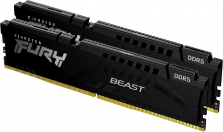 mémoire ddr5 kingston fury beast 32 go (2×16 go) 6000 mhz cl36 expo noir
